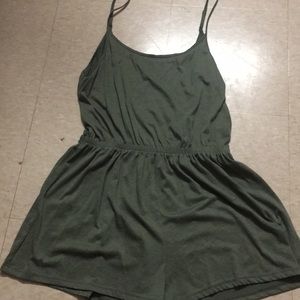 Olive Green Romper